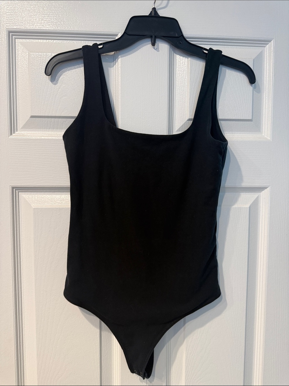 Abercrombie & Fitch Black Scoop Neck Tank Bodysuit - Soft A&F Collection
